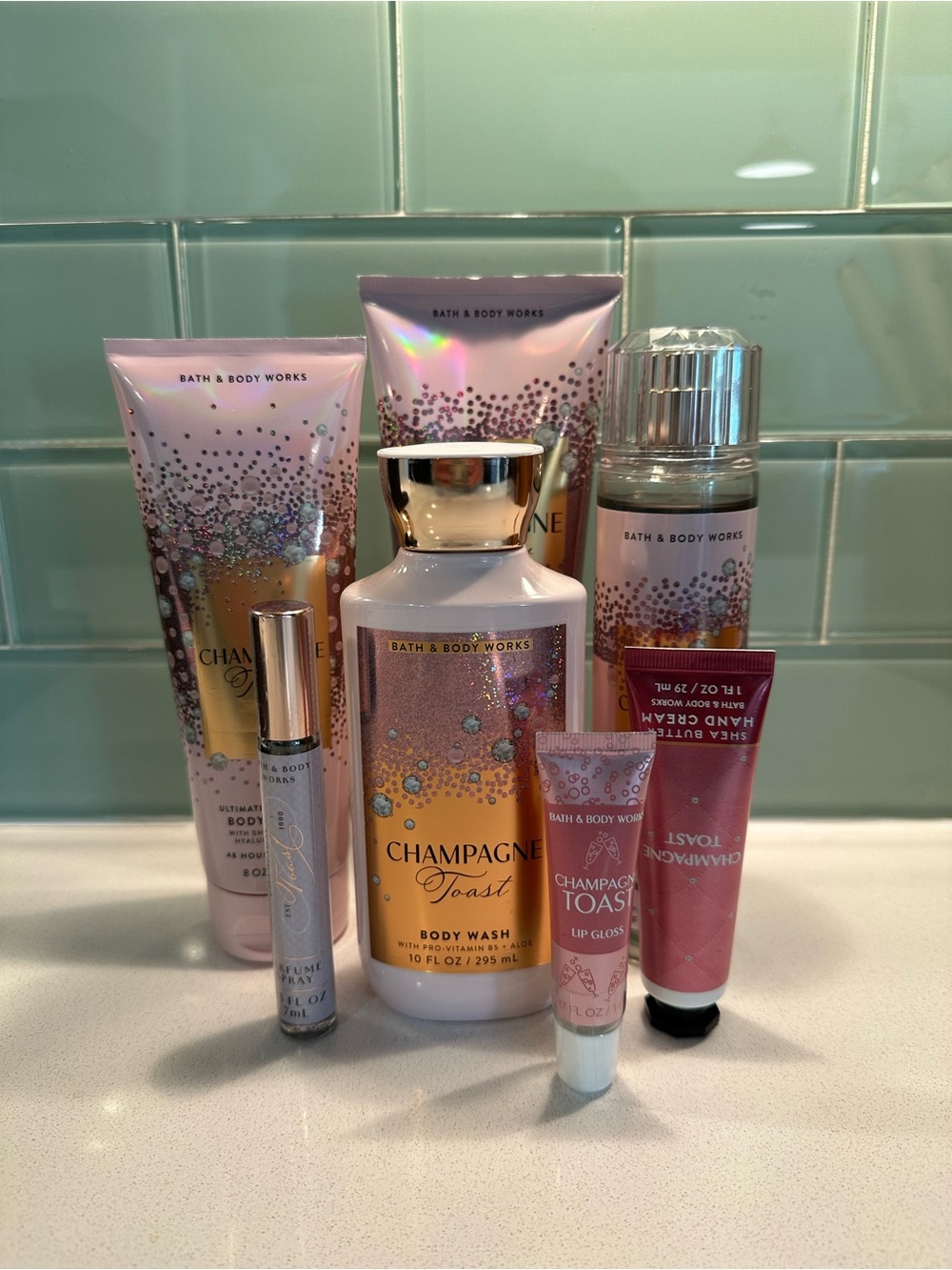 Bath & Body Works Champagne Toast 7 piece Set